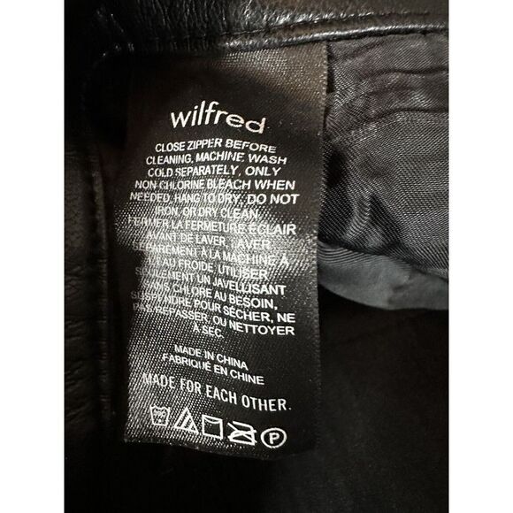 Wilfred Aritzia Melina Vegan Leather Pant in Black Size 8 - Picture 11 of 13